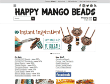 Tablet Screenshot of happymangobeads.com